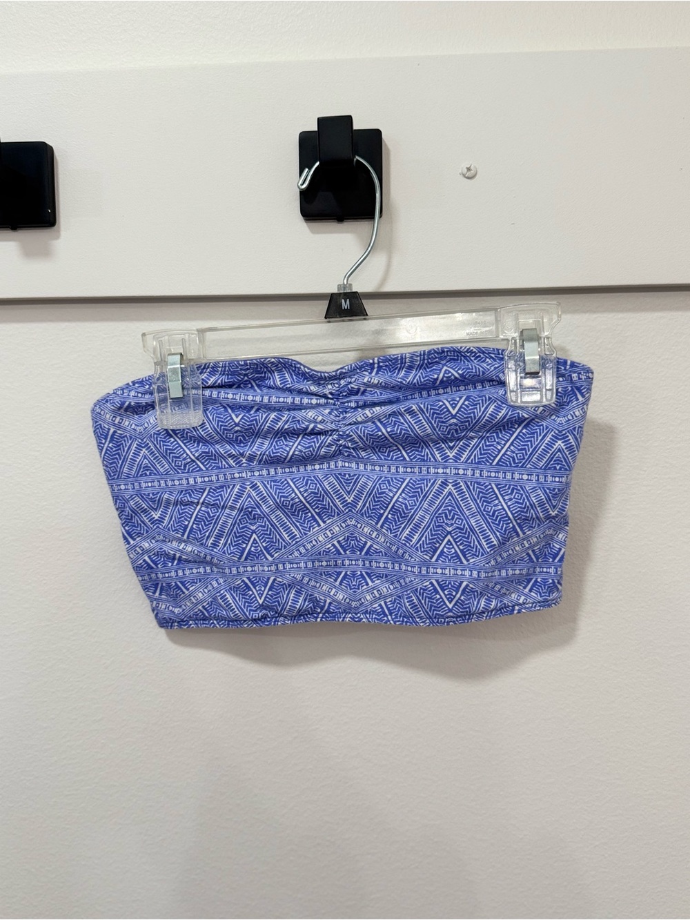 Nollie Blue Geometric Aztec Bandeau Size Small